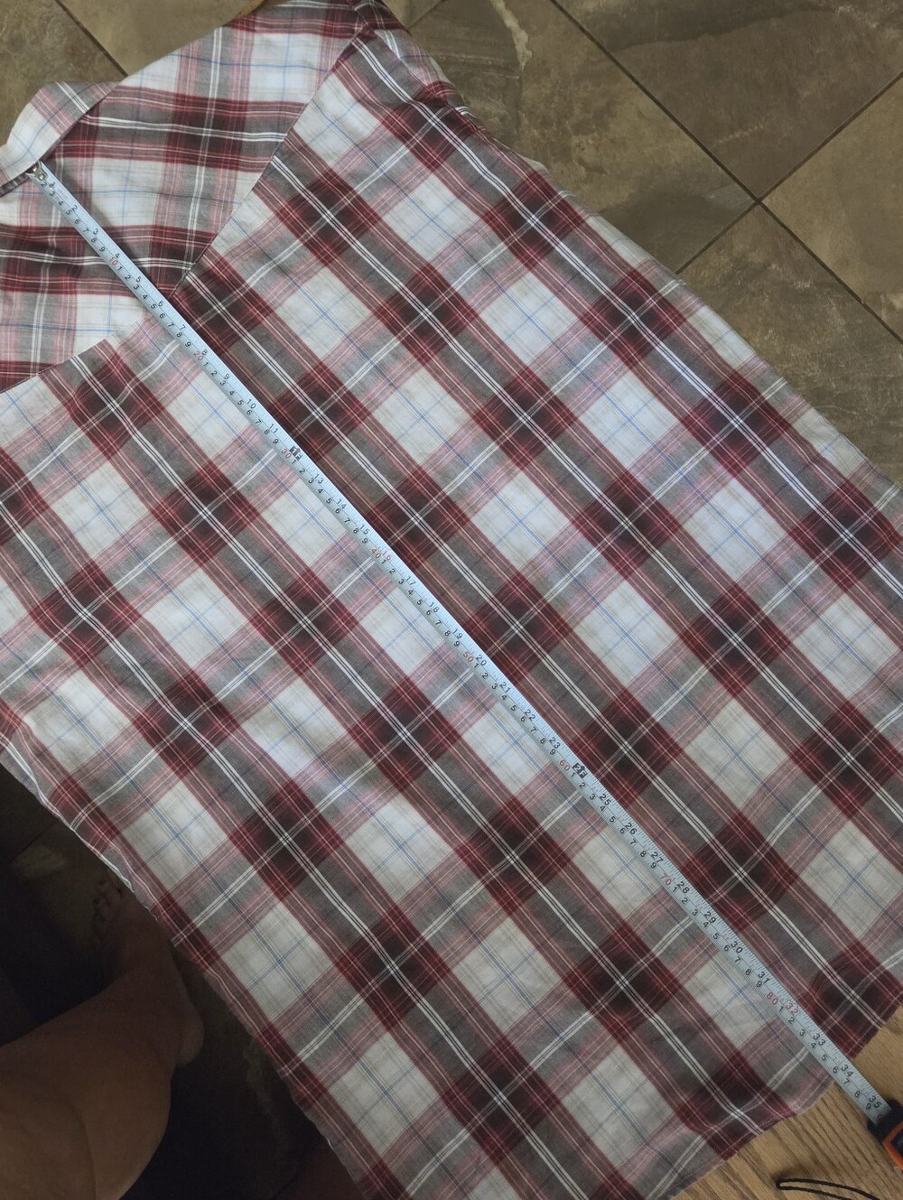 Roper Pearl Snap Shirt Plaid Western Cowboy Long Sleeve Red Mens XL - Picture 9 of 9